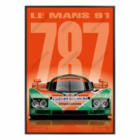 Le Mans 24h｜THE WINNERS 2 (100 × 70cm)｜ポスター｜LMAZ787B1991-ORANGE