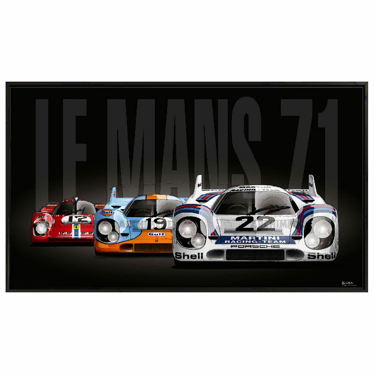 Le Mans 24h｜PODIUM 1971 (115 × 65cm)｜ポスターLe Mans 24h｜PODIUM 1971 (115 × 65cm)｜ポスター