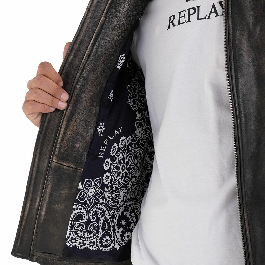 replayライダースジャケット レザージャケット REPLAY（リプレイ）から 