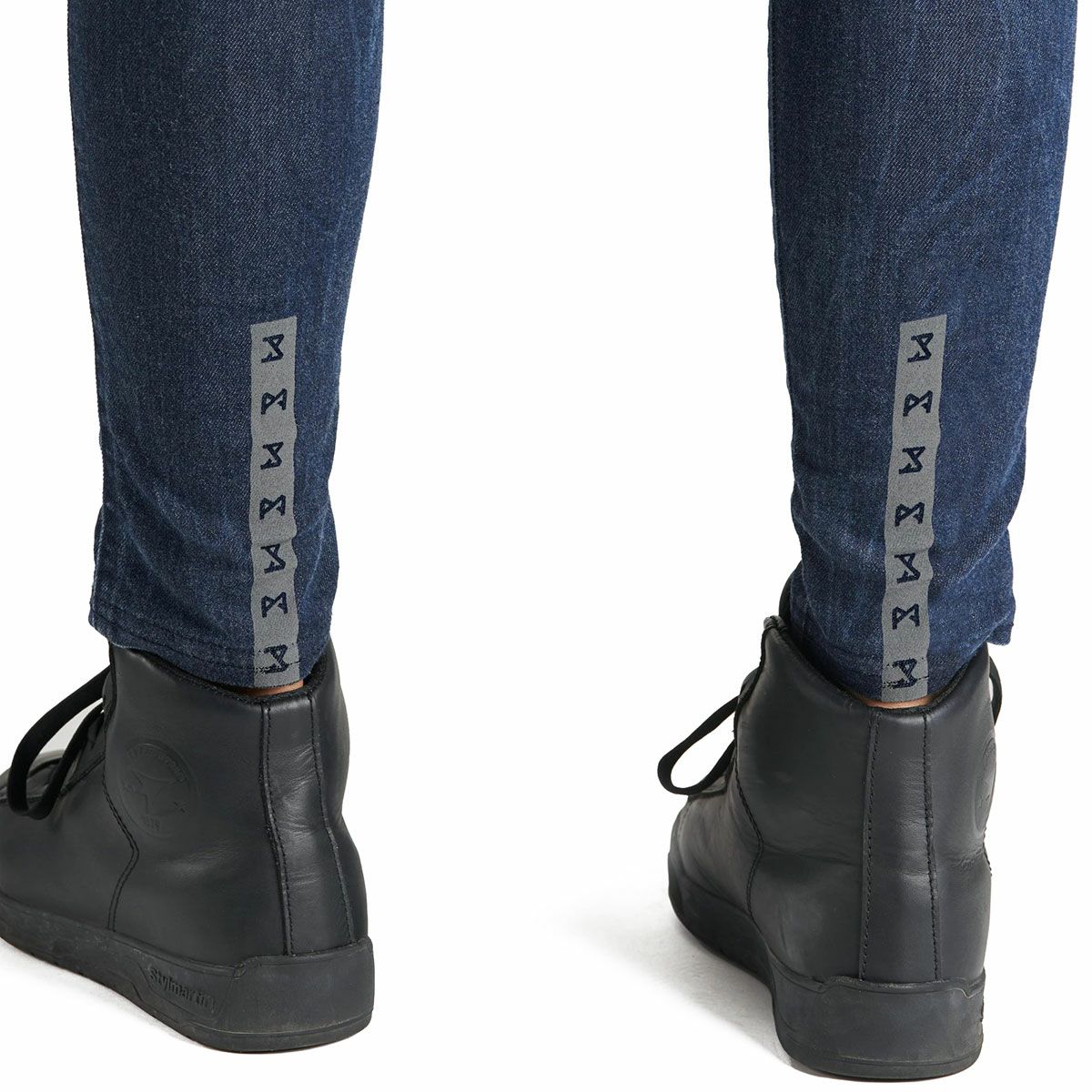 PANDO MOTO｜クサリ コア 02｜デニム｜ダークブルー