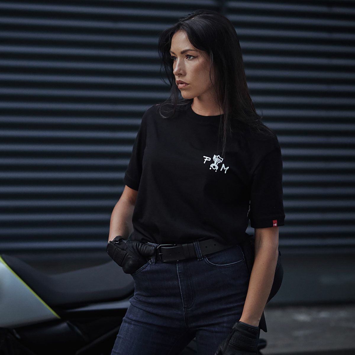 PANDO MOTO｜クサリ コア 02｜デニム｜ダークブルー