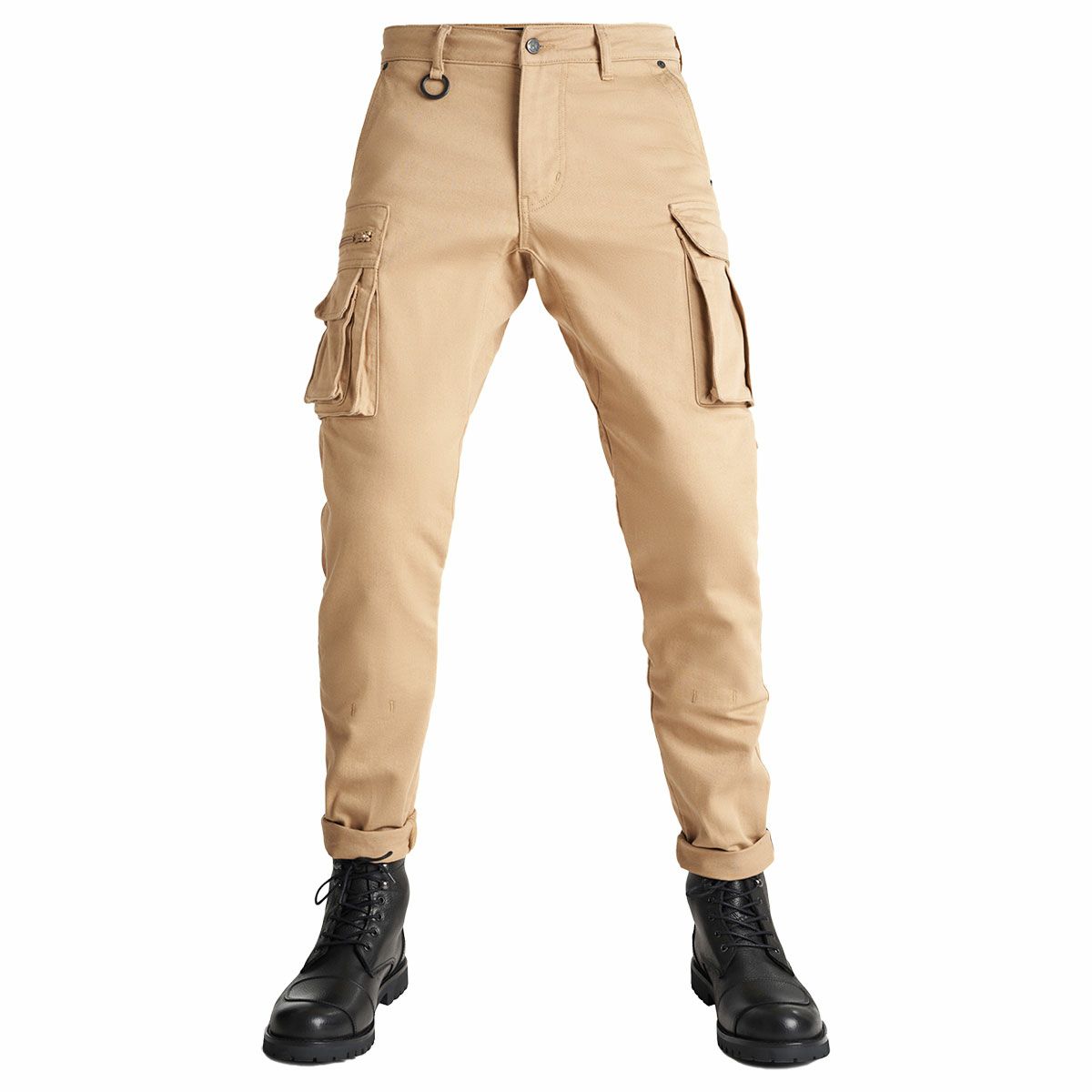 PANDO MOTO｜デザート カーゴ ベージュ｜チノ・カーゴ｜サンド｜モデル着用