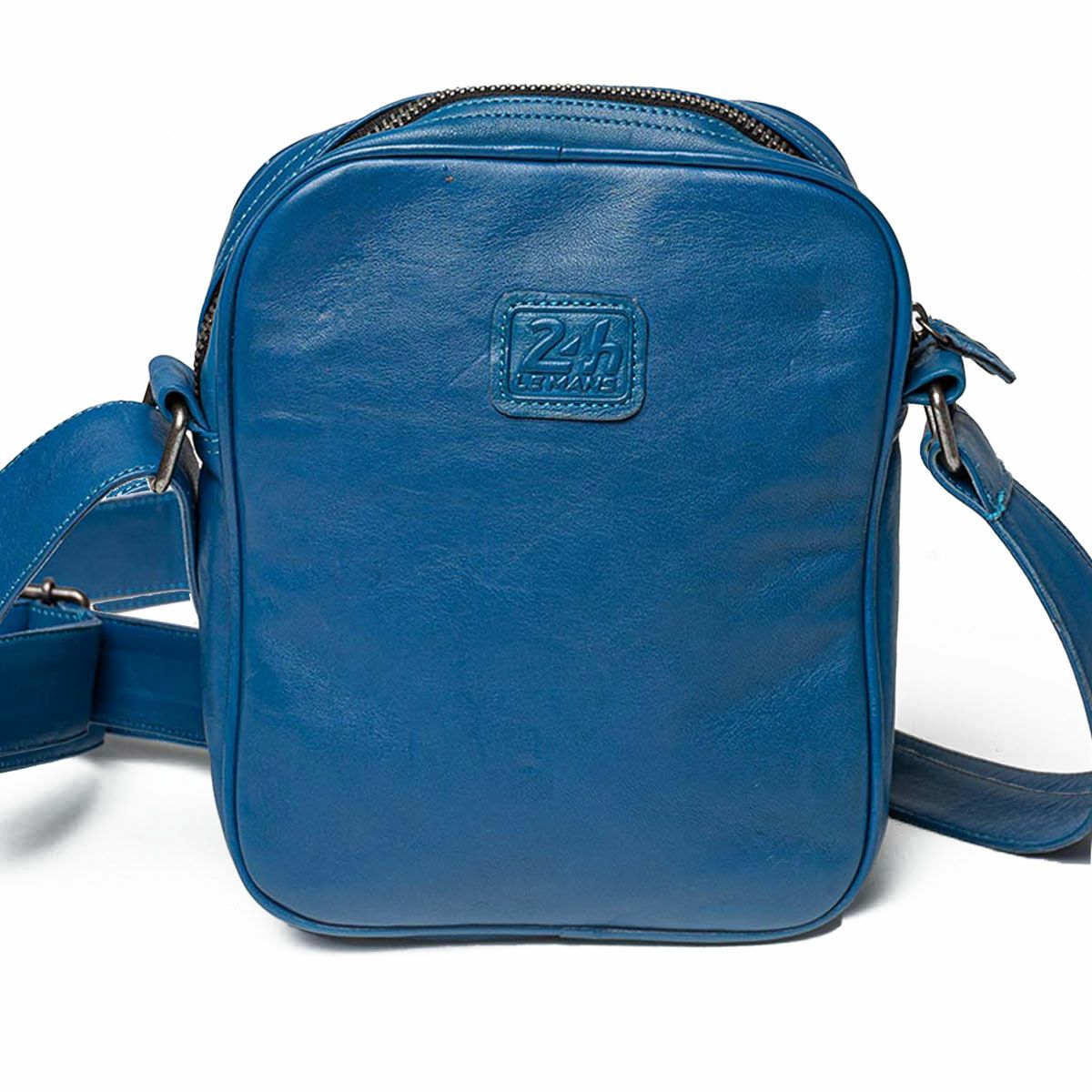 CLASSIC LEGEND MOTORS｜ミシェル・ヴァイヨン BOB レザー サコッシュ バッグ｜ショルダーバッグ｜ブルー