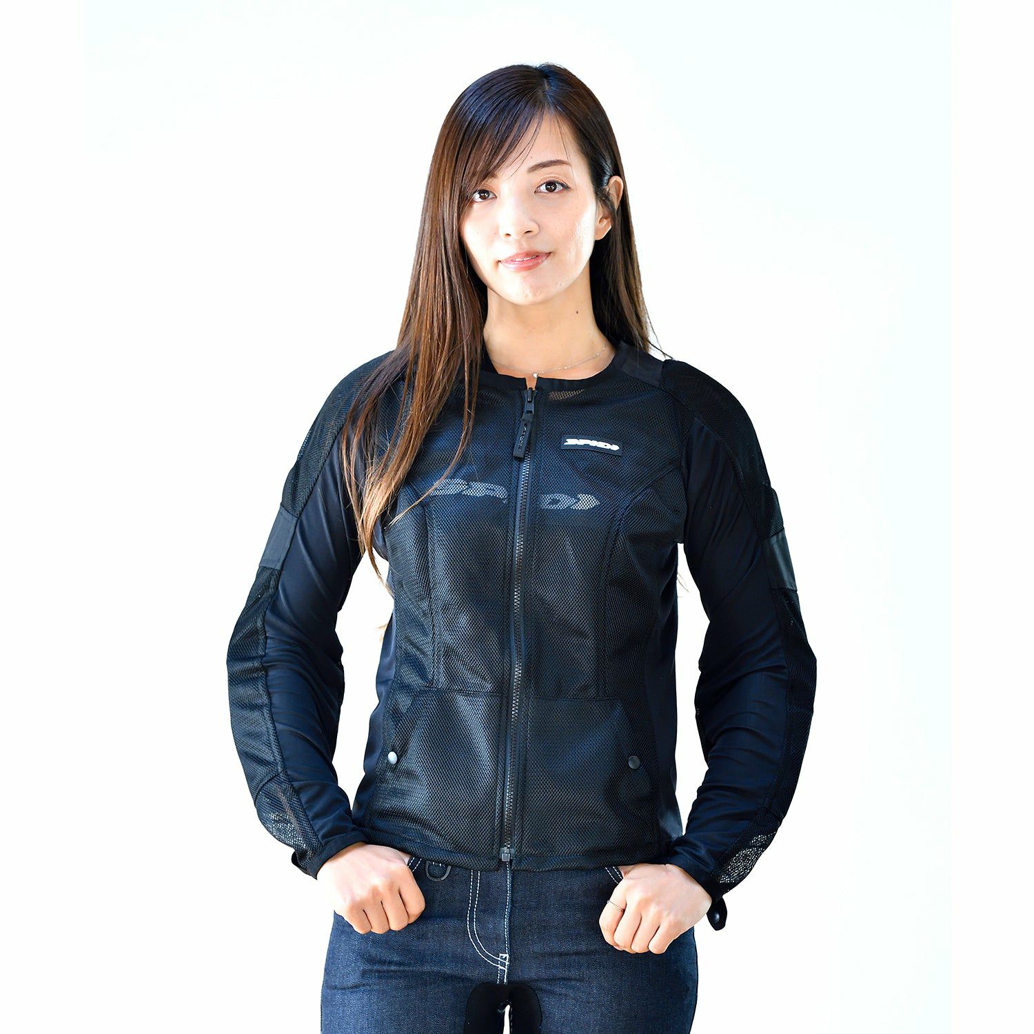 SPIDI｜ベース 1 アーマー レディ｜メッシュ｜ブラック｜モデル着用