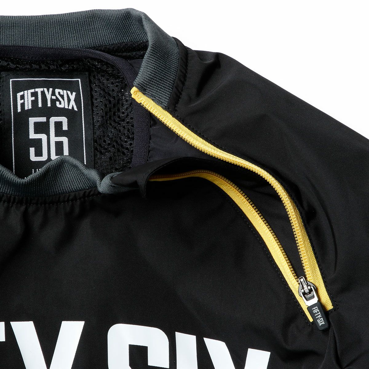 56design｜プルオーバー ジャケット｜ファブリック｜ブラック56design｜プルオーバー ジャケット｜ファブリック｜ブラック