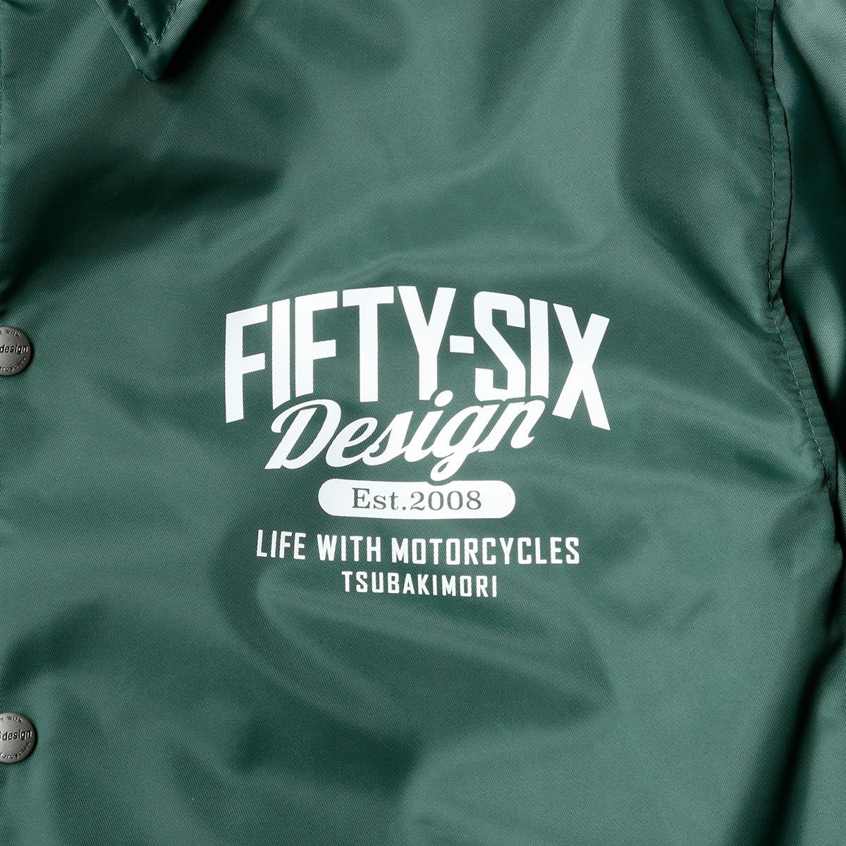 56design｜ライディング コーチジャケット 2｜ファブリック｜グリーン