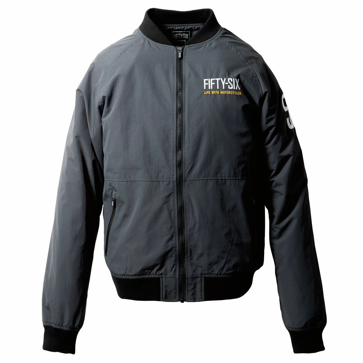 56design｜ライト ブルゾン｜ファブリック｜ダークグレー