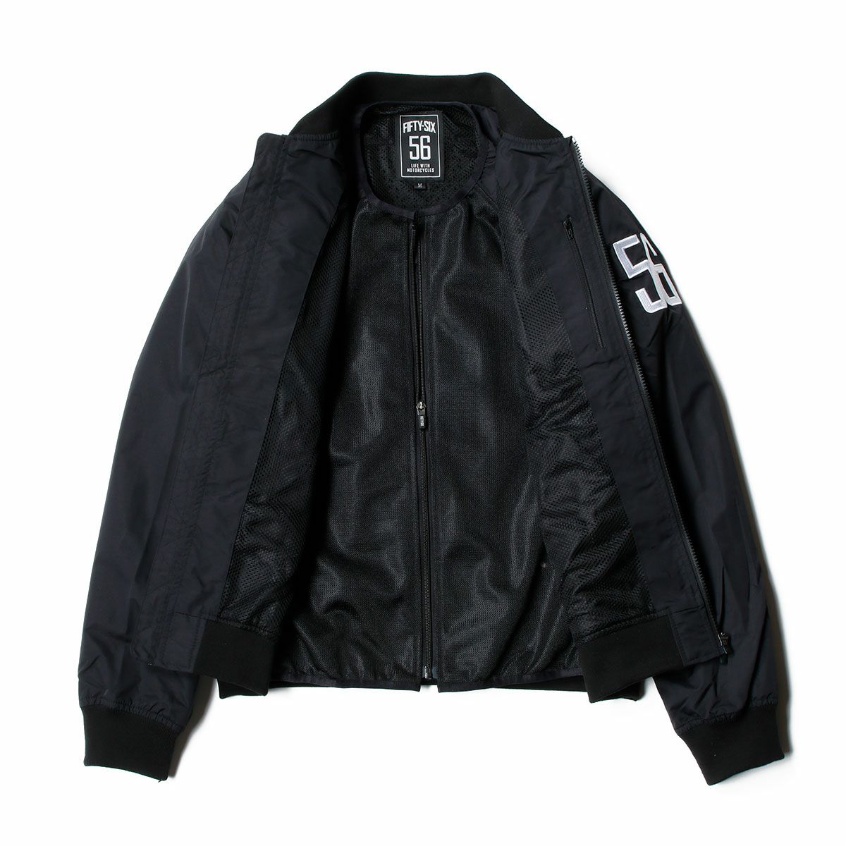 56design｜ライト ブルゾン｜ファブリック｜ブラック