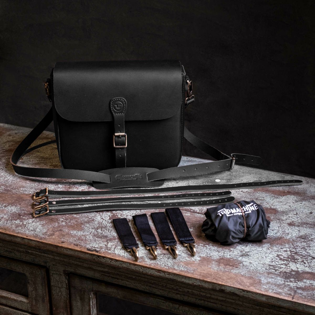 Trip Machine｜クラシック パニア｜ショルダー｜ブラック｜使用イメージ