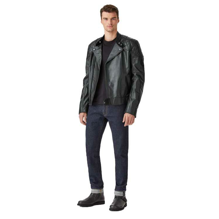BELSTAFF｜アイビー モーターサイクル ジャケット｜レザー｜ブラック｜モデル着用