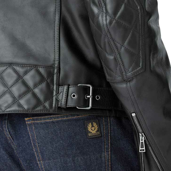 BELSTAFF｜アイビー モーターサイクル ジャケット｜レザー｜ブラック｜モデル着用