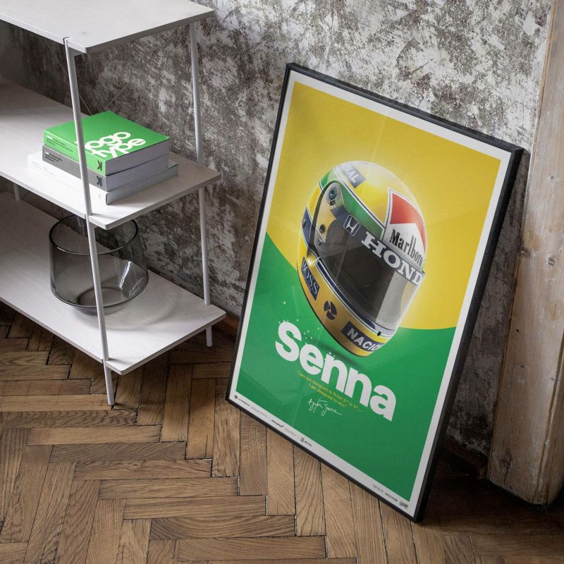 ポスター オートモビリスト AYRTON SENNA HELMET ポスター オートモビリスト AYRTON SENNA HELMET ポスター