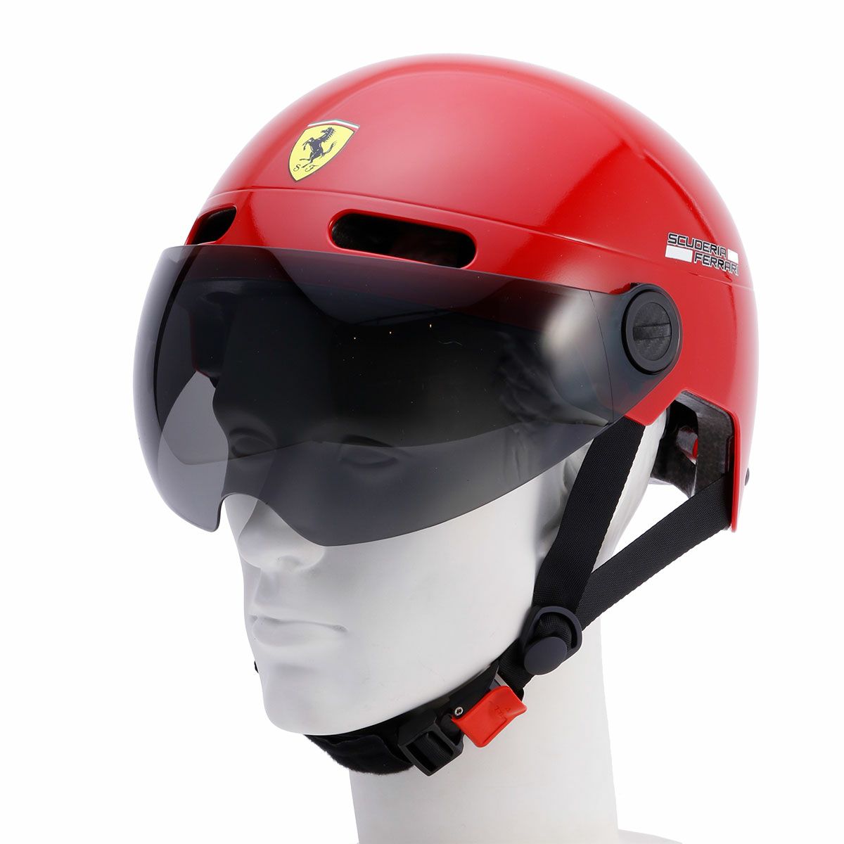 Ferrari｜スクーデリア フェラーリ アーバン ヘルメット｜ヘルメット｜レッド｜着用