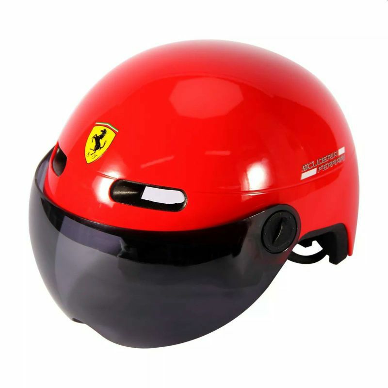 Ferrari｜スクーデリア フェラーリ アーバン ヘルメット｜ヘルメット｜レッド｜着用