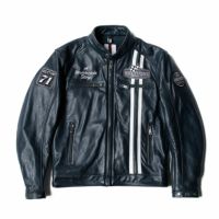 helstons｜インディ レザー ジャケット｜ブルー