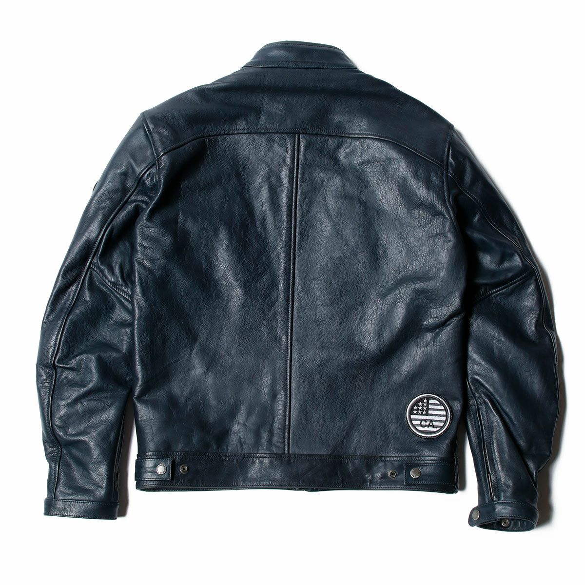 helstons｜インディ レザー ジャケット｜ブルー