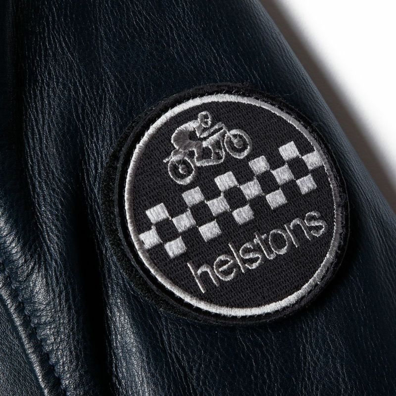 helstons｜インディ レザー ジャケット｜ブルー
