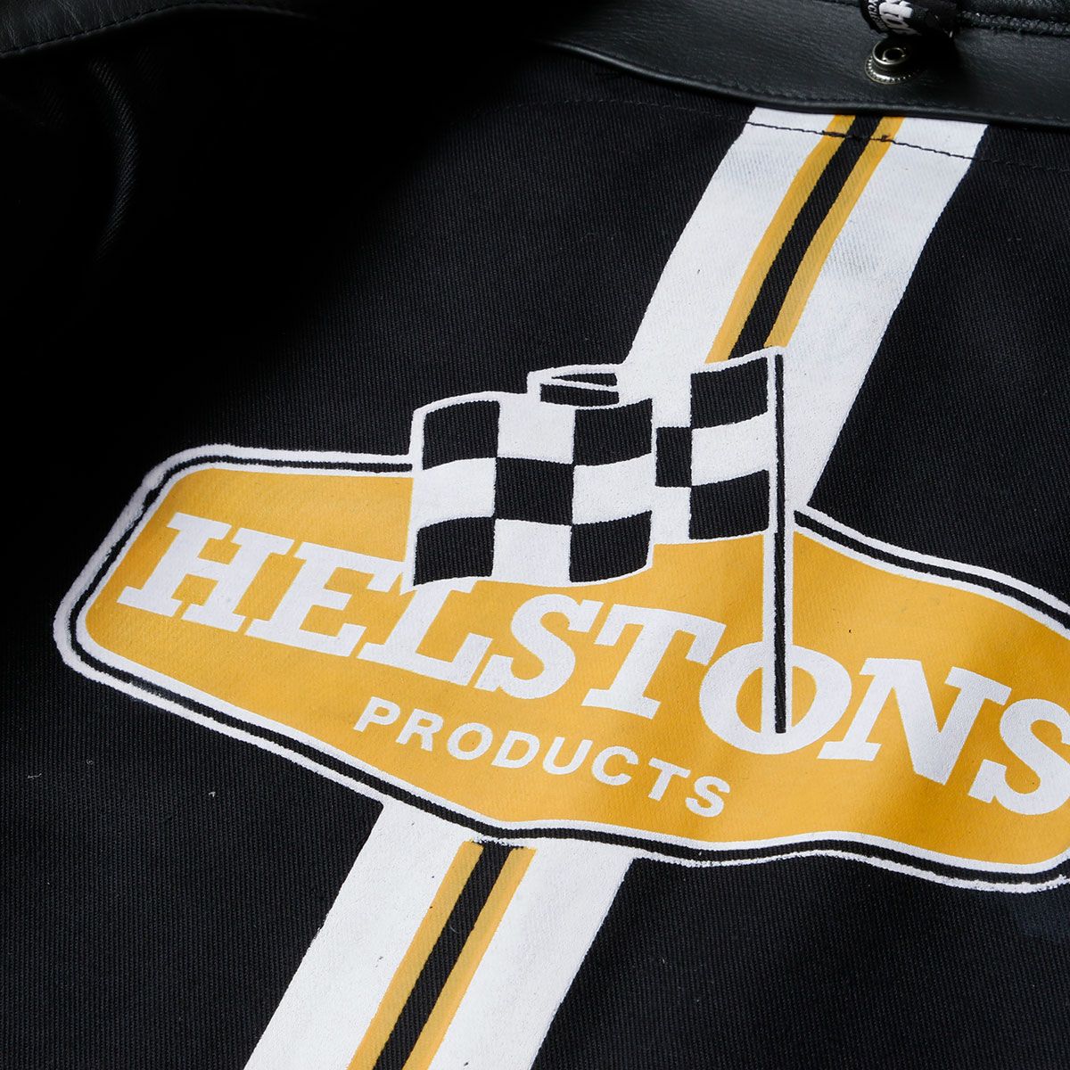 helstons｜インディ レザー ジャケット｜ブラック×ホワイト