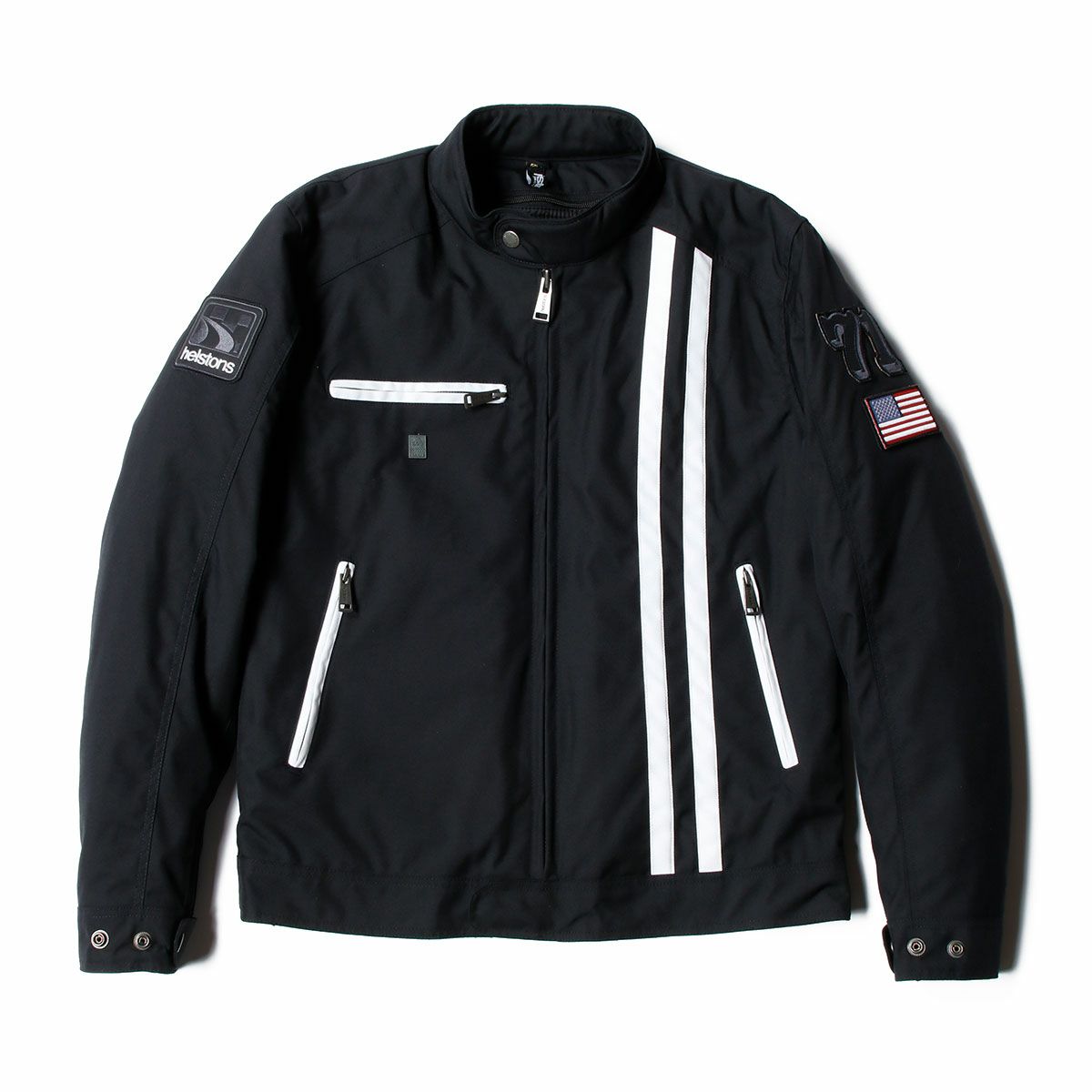 helstons｜コブラ スネーク ジャケット｜ファブリック｜ブラック