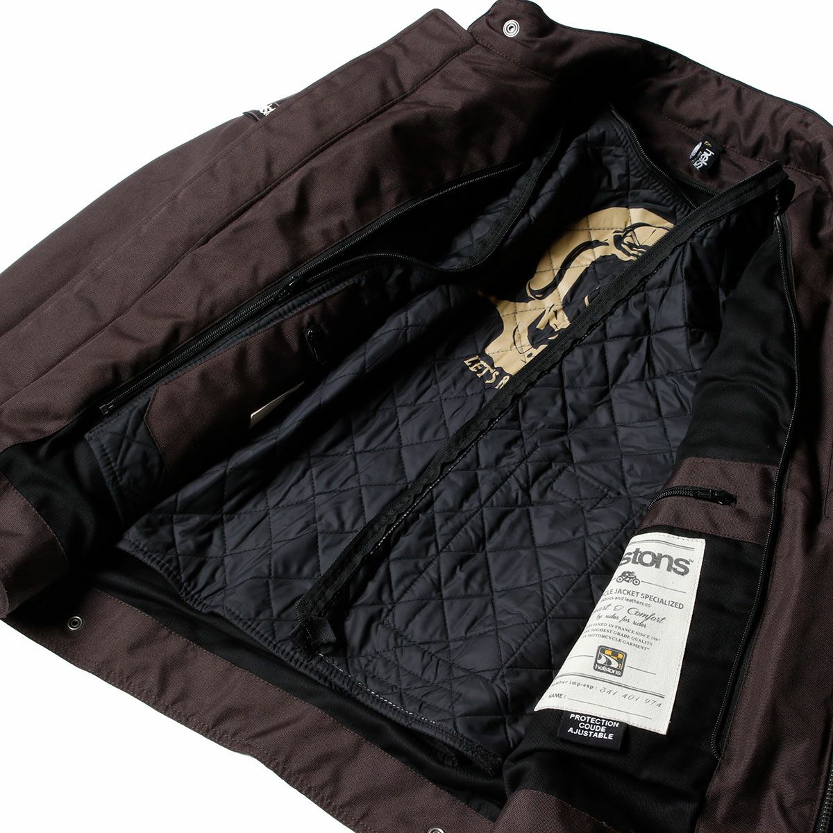 ｃhelstons｜コブラ スネーク ジャケット｜ファブリック｜ブラウン