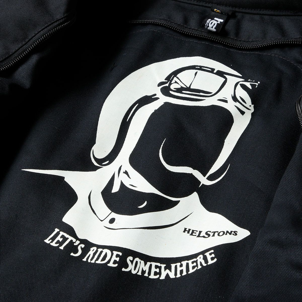 helstons｜コブラ スネーク ジャケット｜ファブリック｜ブラック