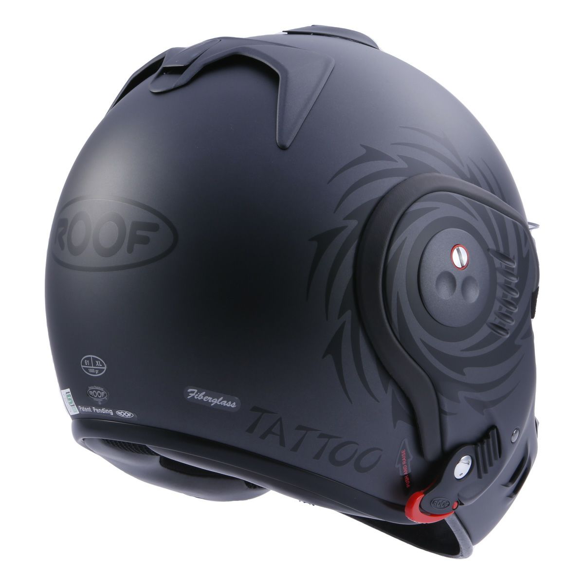 ROOF BOXER V8ヘルメット マットブラック ROOF BOXER V8 ヘルメット マットブラック XL インカム付き - メルカリ