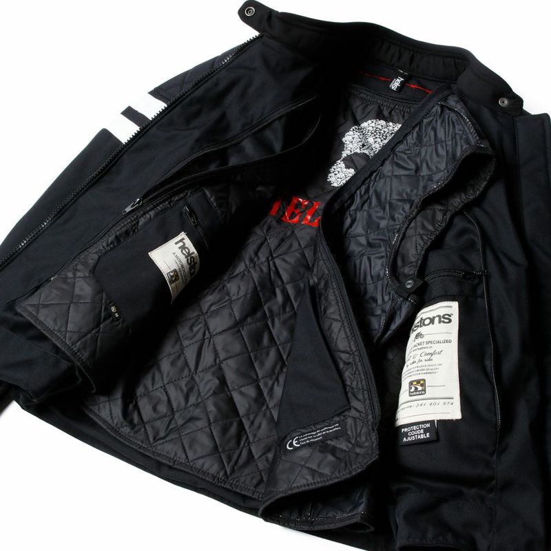 helstons｜レディース タルガ ジャケット｜ファブリック｜ブラック