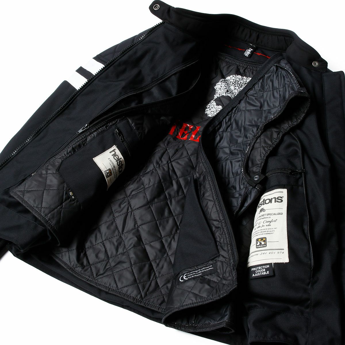 helstons｜レディース タルガ ジャケット｜ファブリック｜ブラック