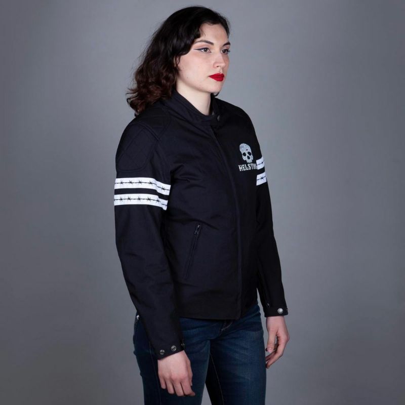 helstons｜レディース タルガ ジャケット｜ファブリック｜ブラック