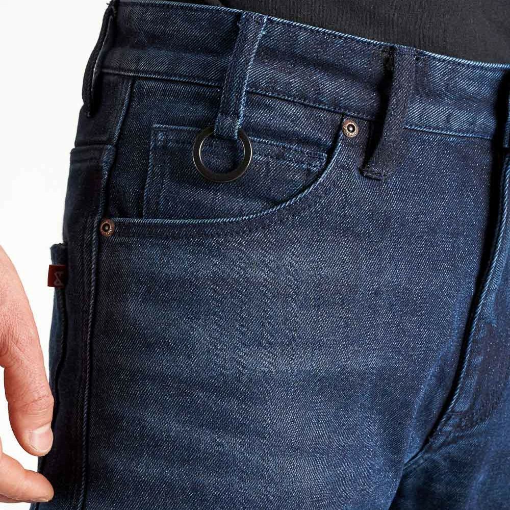 PANDO MOTO｜アーニー スリム ブルー｜デニム｜ブルー｜モデル着用