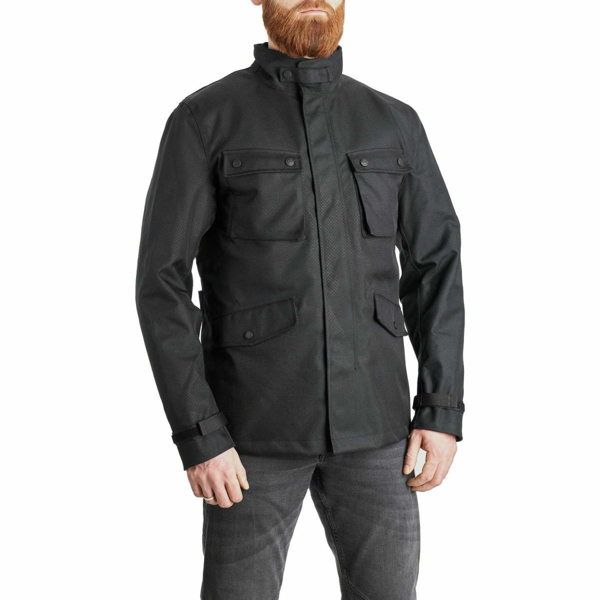 PANDO MOTO｜M65 WP ジャケット ｜ファブリック｜ブラック｜モデル着用