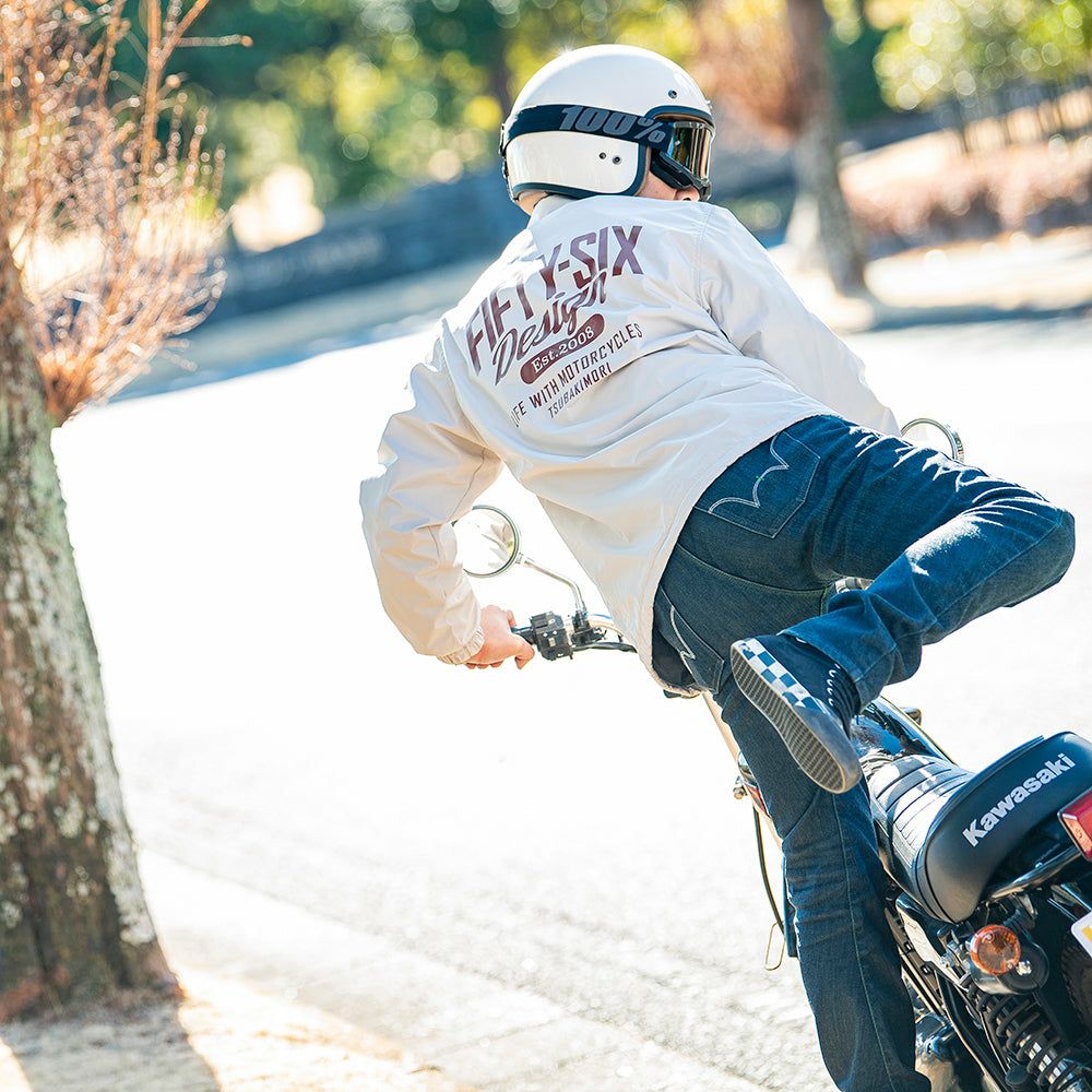 56design｜エドウィン コラボ 3D フィット デニム コーデュラ｜デニム｜1 Wash｜モデル着用