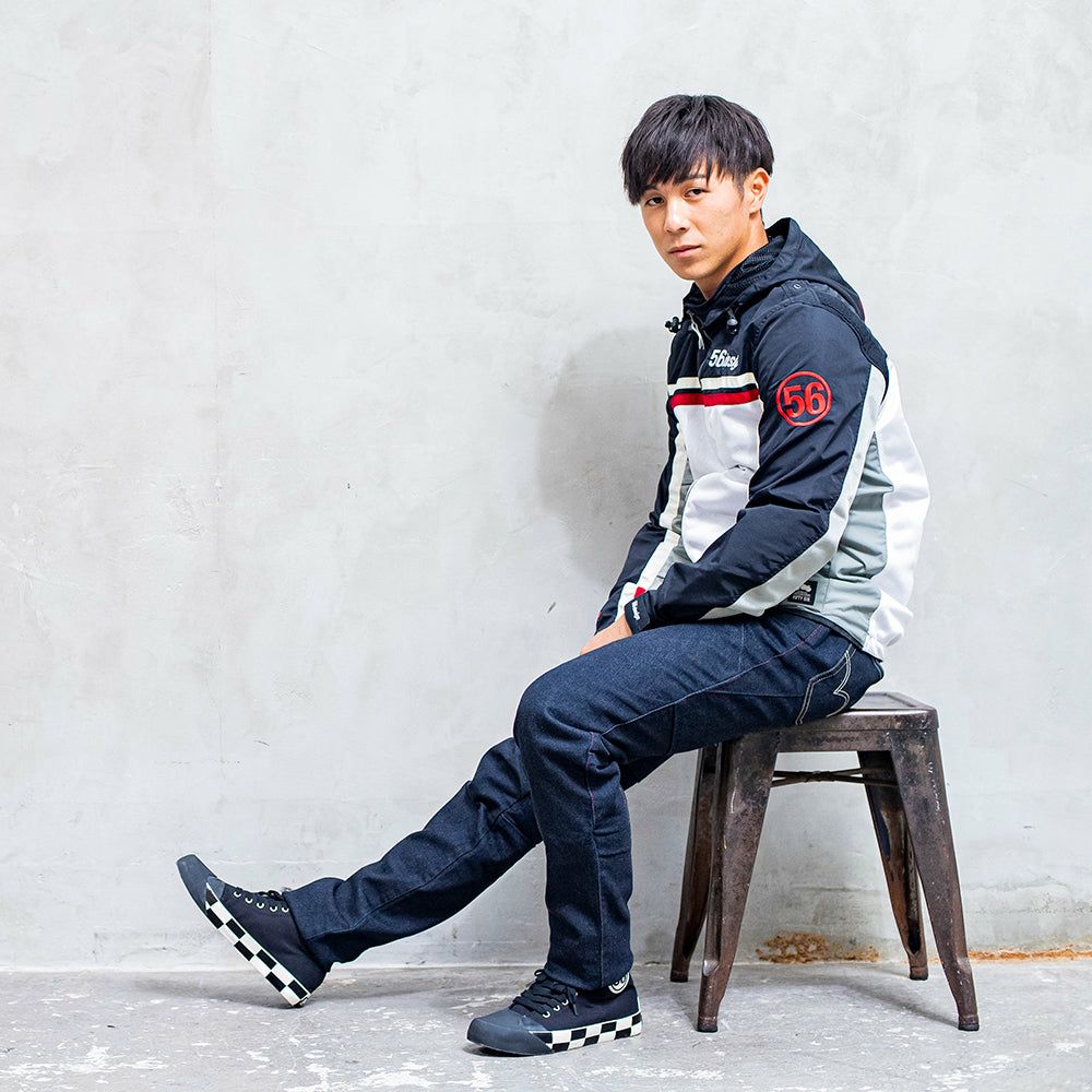 56design｜エドウィン コラボ 3D フィット デニム コーデュラ｜デニム｜1 Wash｜モデル着用