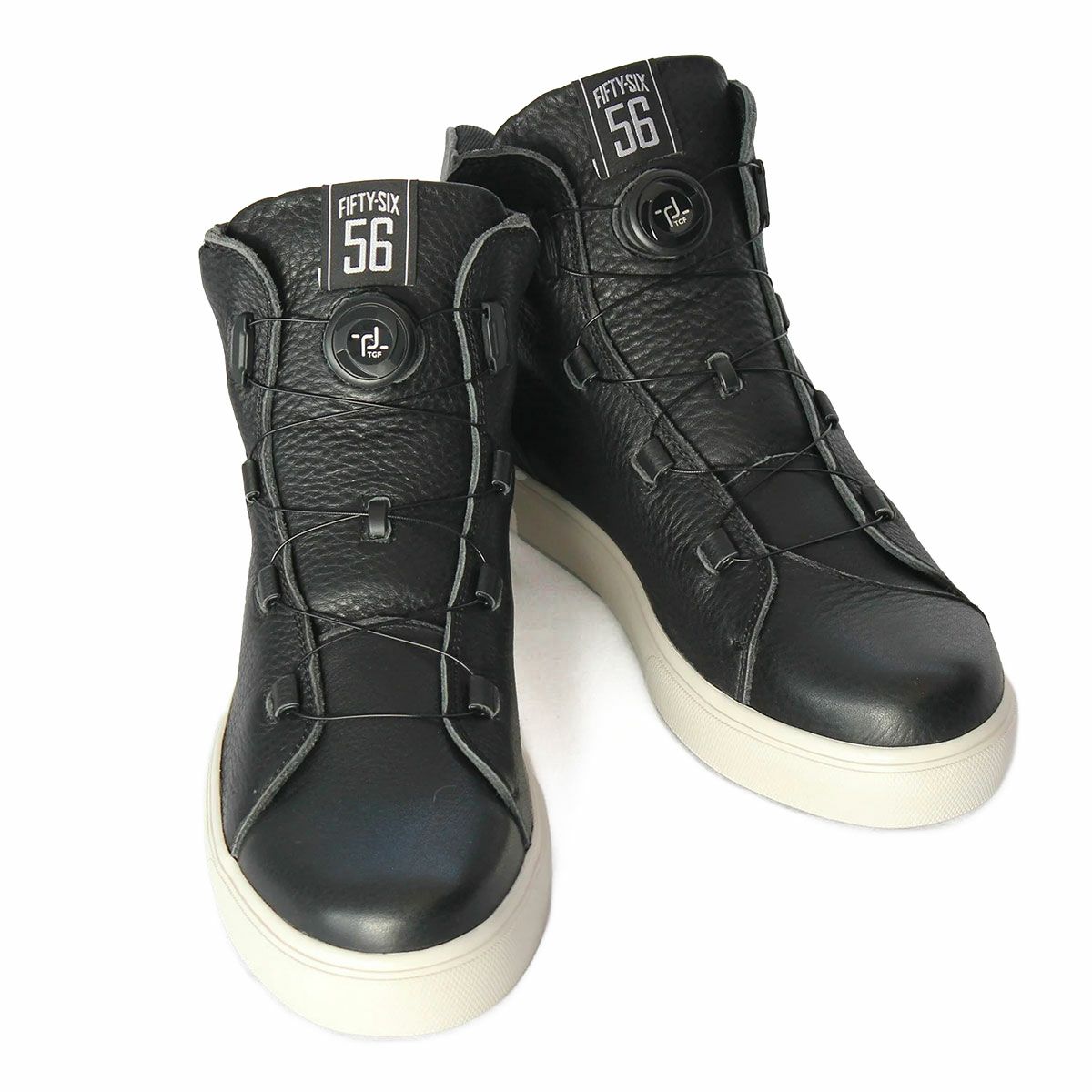 56design｜フィフティシックス レザー ライディング シューズ｜スニーカータイプ｜ダークブラウン