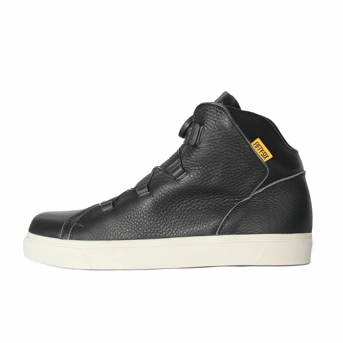 56design｜フィフティシックス レザー ライディング シューズ｜スニーカータイプ｜ダークブラック