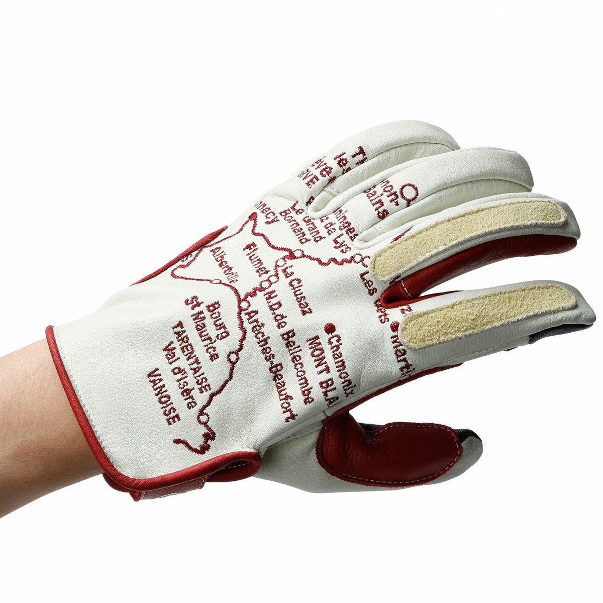 SHINICHIRO ARAKAWA｜アルピ リカモ｜3シーズン｜アイボリー×ボルドー｜モデル着用