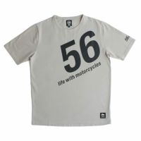 56design｜トリミング Tシャツ｜グレー×ブラック