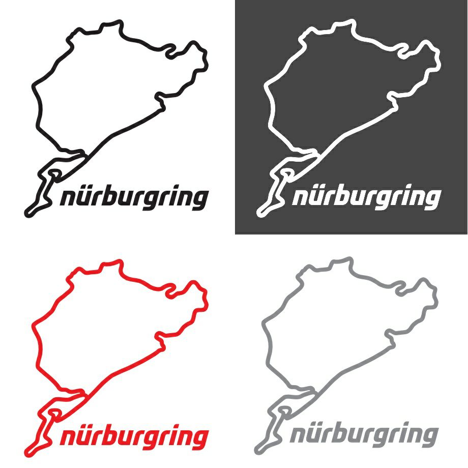Nurburgring｜ニュルブルクリンク ステッカー 8cm｜