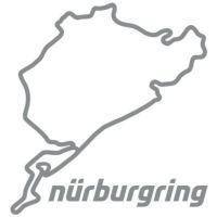 Nurburgring｜ニュルブルクリンク ステッカー 8cm｜クローム