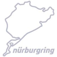 Nurburgring｜ニュルブルクリンク ステッカー 8cm｜シルバー