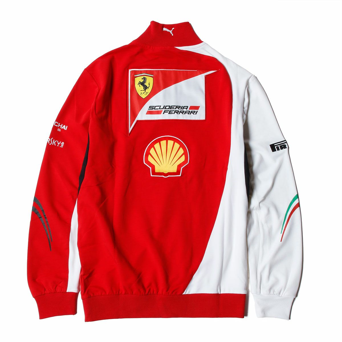 ONLY ONE LEGEND COLLECTION｜スクーデリア フェラーリ 2014 チーム支給品 ハーフジップ セーター｜ニット｜レッド