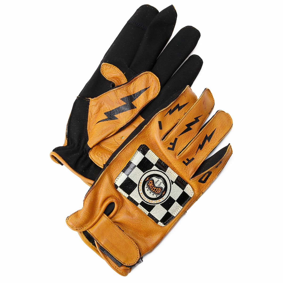 helstons｜ロゴ グローブ｜3シーズン｜ゴールド