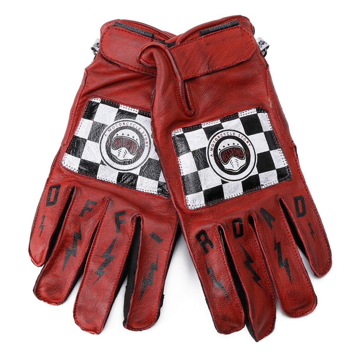 helstons｜ロゴ グローブ｜3シーズン｜レッド