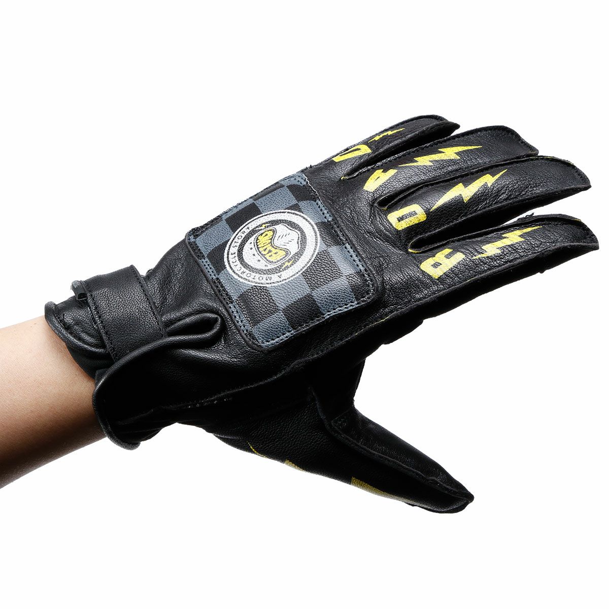 helstons｜ロゴ グローブ｜3シーズン｜ブラック｜モデル着用