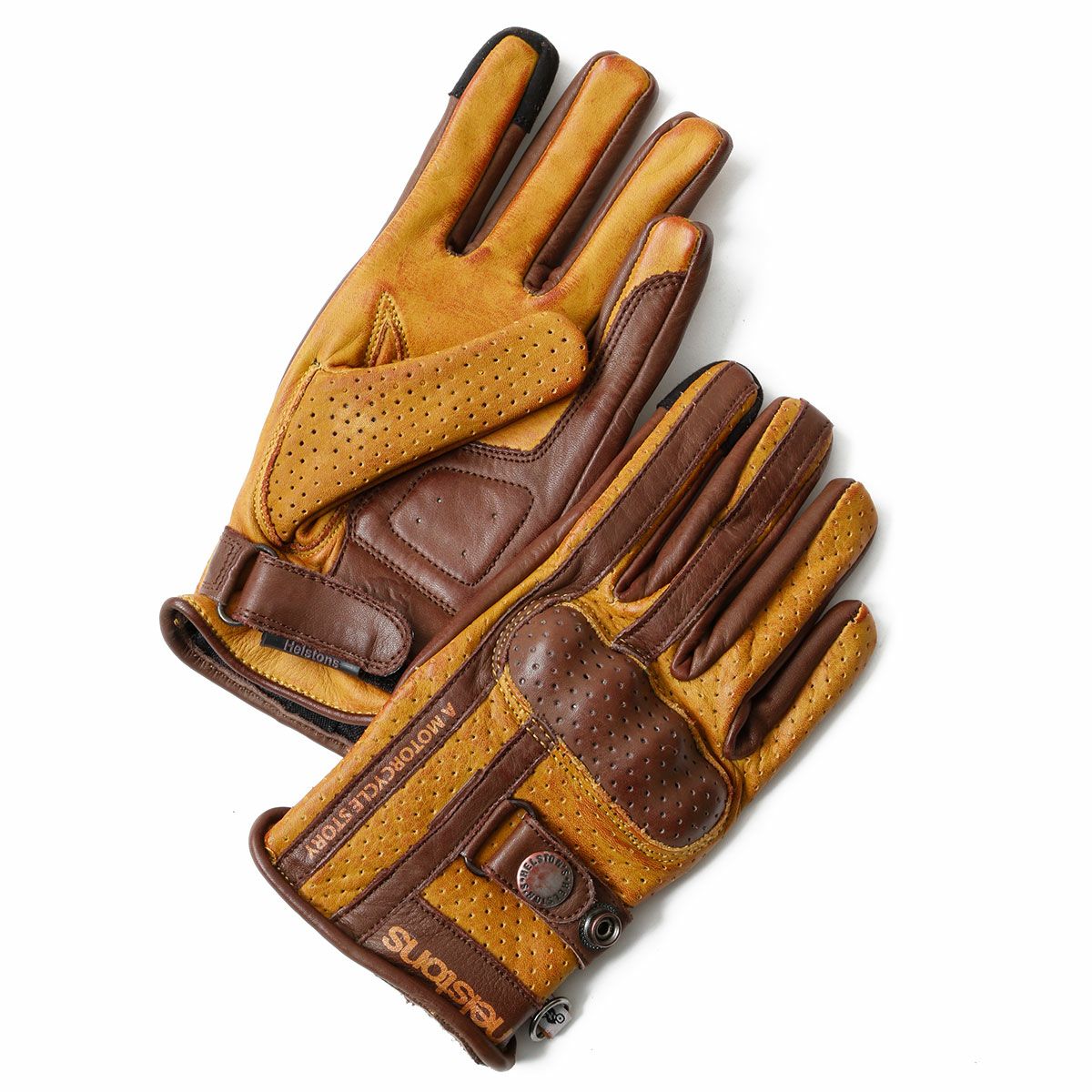 helstons｜タニタ エア グローブ レディ｜サマー｜ゴールド×ブラウン