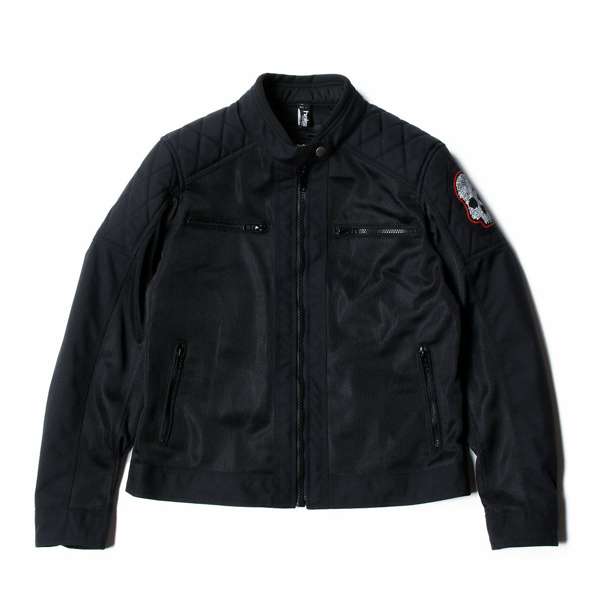 helstons｜レディース ウィドウ エア メッシュ ジャケット｜ブラック