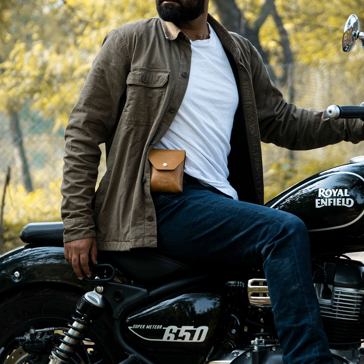 Trip Machine｜トゥルーパー ヘルメット バッグ｜その他バッグ｜ヴィンテージタン｜使用イメージ