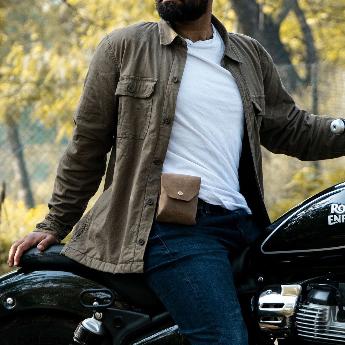 Trip Machine｜トゥルーパー ヘルメット バッグ｜その他バッグ｜タバコブラウン｜使用イメージ