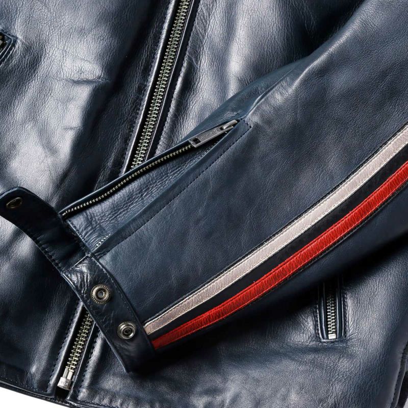 helstons｜エース 10YEARS レザー ジャケット｜ブルー