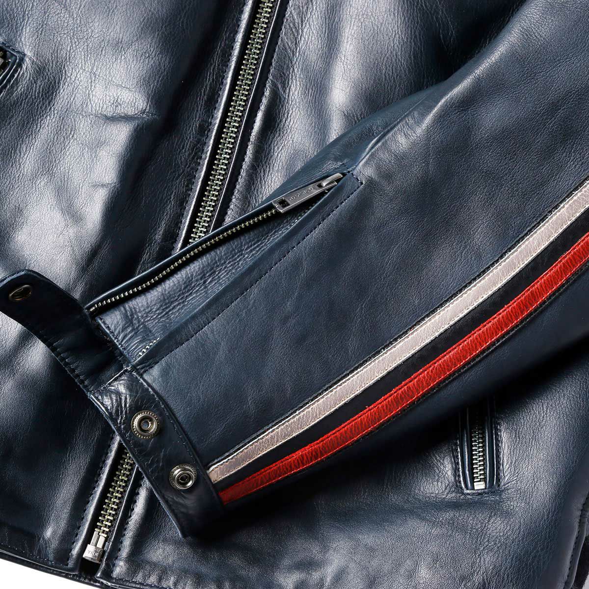 helstons｜エース 10YEARS レザー ジャケット｜ブルー